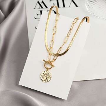 Elegant Yoosteel Honey Bee Necklace for Women