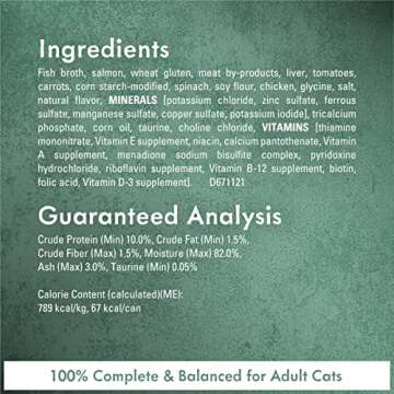 Purina Fancy Feast Wet Cat Food Medleys Wild Salmon Primavera With Tomatoes Carrots and Spinach in Silky Broth - (Pack of 24) 3 oz. Cans