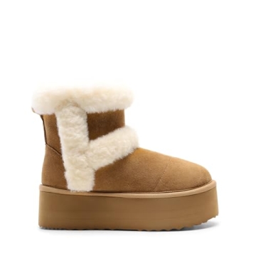 DREAM PAIRS Winter Platform Fur Boots - Stylish & Warm