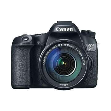 Canon EOS 70D DSLR Camera with 18-135mm lens