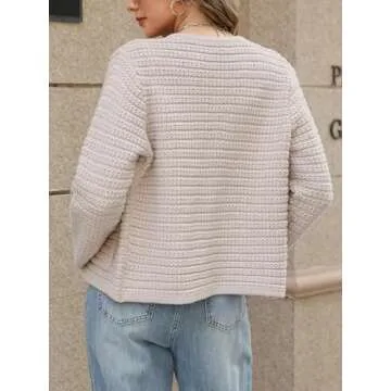 Stylish Chunky Knit Cardigan for Women | DZJYCJ