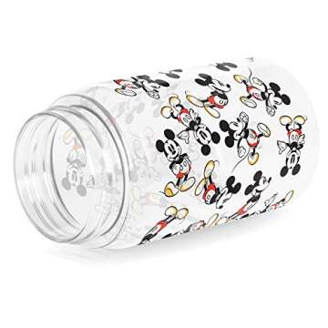 Simple Modern Disney Mickey Mouse Kids Water Bottle Plastic BPA-Free Tritan Cup with Leak Proof Stra...