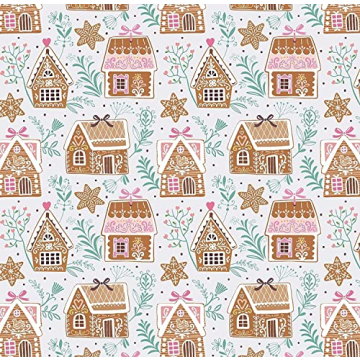 Gingerbread House Holiday Wrapping Paper - 3 Sheets