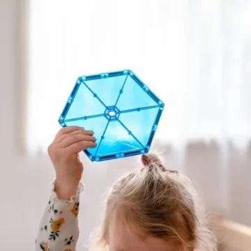 Connetix Rainbow Geometry Pack - 30 Colorful Magnetic Tiles