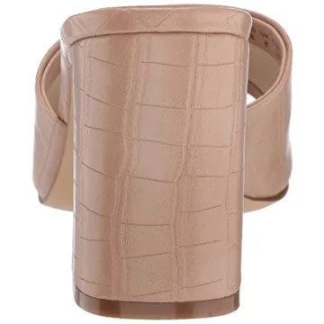 Pattie High Block Heeled Mule Sandal by The Drop