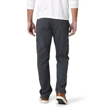 Wrangler Men's Stretch Cargo Pant – 36W x 30L, Anthracite