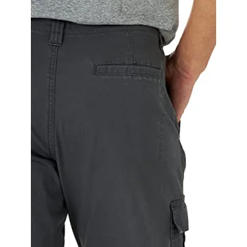 Wrangler Men's Stretch Cargo Pant – 36W x 30L, Anthracite
