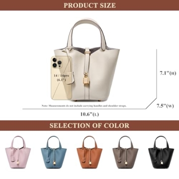 Stylish CHUOZI Genuine Leather Bucket Bag for Women