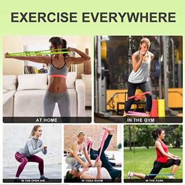 YTE Resistance Bands Set for Home Gym Fitness & Training