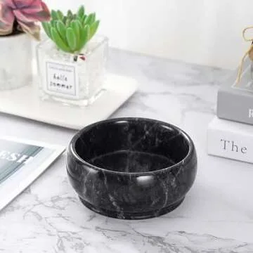 CM CHIC MONDAY Decorative Natural Marble Bowl 4.72 Inch