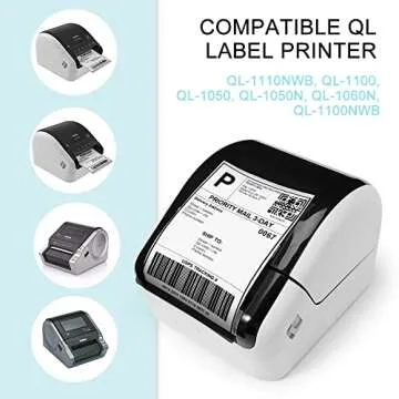 Brother DK-1241 Replacement Shipping Labels 800 Labels