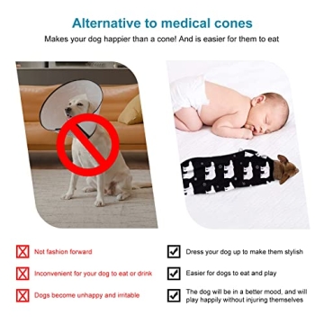 LovinPet Protective Bodysuit for Dogs in Berries Navy