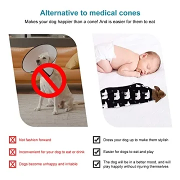 LovinPet Protective Bodysuit for Dogs in Berries Navy