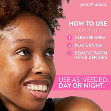 Peach Slices Dark Spot MicroDarts | For Dark Spots, Post-Blemish Redness | Self-Dissolving | Niacinamide, Vitamin C, Hyaluronic Acid, and Cica | Vegan | Cruelty Free | 9 Patches