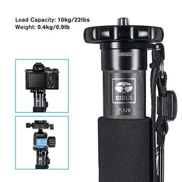 SIRUI Camera Monopod P-326 6 Section Carbon Fiber Compact Lightweight Travel Monopod