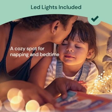 Kids Teepee Tent with Light String for Imaginative Play