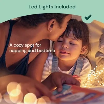 Kids Teepee Tent with Light String for Imaginative Play