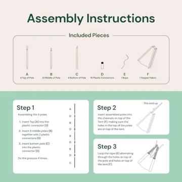 Kids Teepee Tent with Light String for Imaginative Play