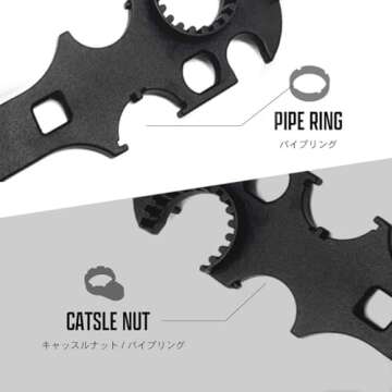 Generic Lock Spanner Wrench - Lightweight, Versatile Tool for All Sizes