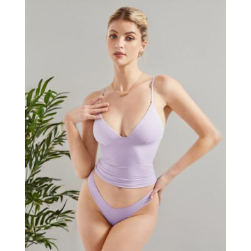 SUUKSESS Women Sexy V-Neck Crop Tank Top Y2K Style