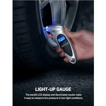 AstroAI Digital Tire Gauge Backlit LCD Lighted Nozzle