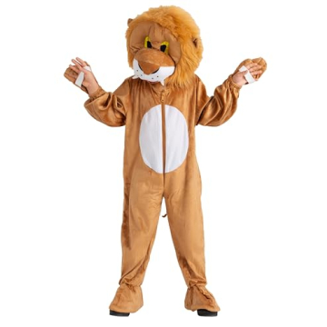 Dress Up America Lion Mascot for Kids - Lion Costume for Girls and Boys - Safari Animal Dress Up
