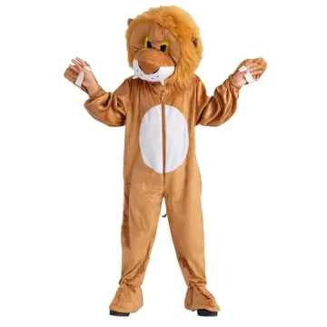 Dress Up America Lion Mascot for Kids - Lion Costume for Girls and Boys - Safari Animal Dress Up
