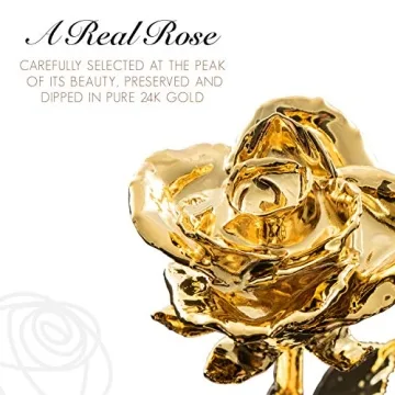 24K Gold Dipped Rose - Lasting Love Gift