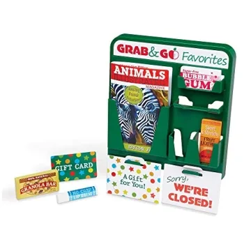 Melissa & Doug Fresh Mart Grocery Store Play Food and Role Play Companion Set - Kids Pretend Grocery Shopping For Kids Ages 3+