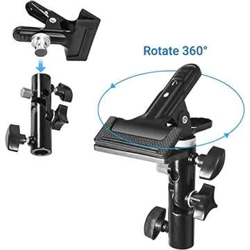 LimoStudio Heavy Duty Metal Clamp Clip - Secure & Versatile