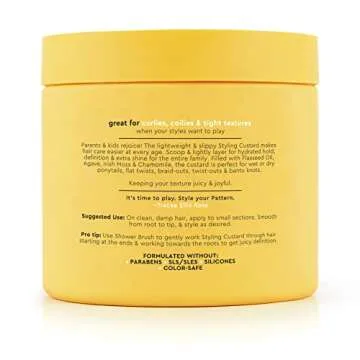 PATTERN Beauty Styling Custard for 3a-4c Hair, 15 Fl Oz