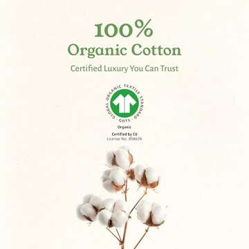 California Design Den Percale California King Sheets Set, Deep Pocket 100% Organic Cotton Sheets GOT...