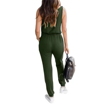 KIRUNDO Casual Summer Jumpsuit with Pockets