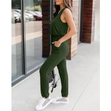 KIRUNDO Casual Summer Jumpsuit with Pockets