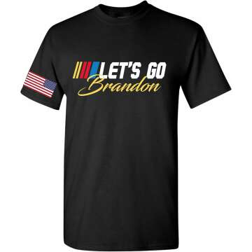 Let's Go Brandon Meme Racing Car T-Shirt