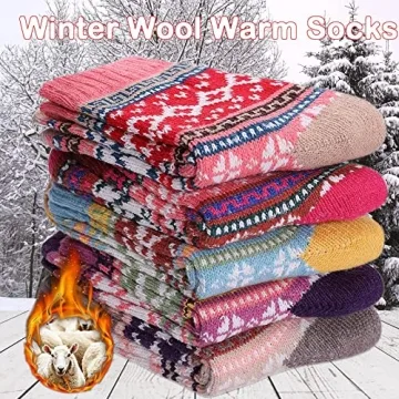 Warm Women's Wool Socks - Ideal Winter Gift for All