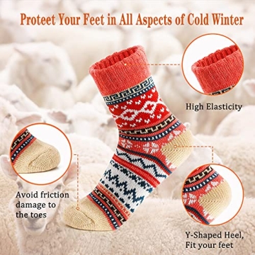Warm Women's Wool Socks - Ideal Winter Gift for All