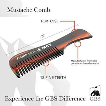 G.B.S Men & Women Facial Comb Set, 3 Colors, Premium Quality