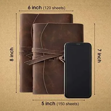 RILIHO Leather Journal Notebook - Genuine High Quality