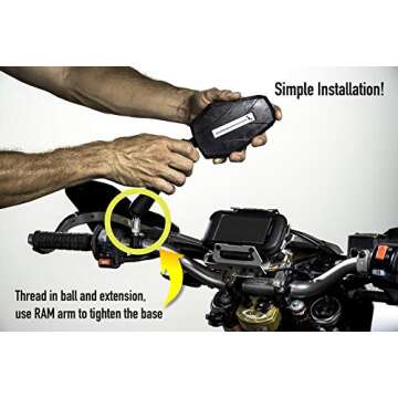 Doubletake Adventure Mirror Kit, Universal Fit Folding Motorcycle Mirrors, Guaranteed for Life. (Adv...