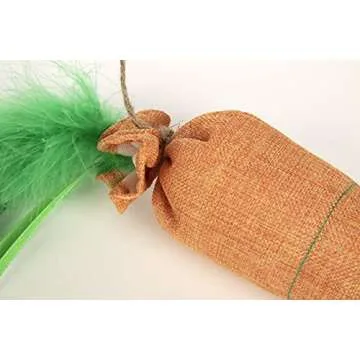 SmartyKat Kolossal Karrot Crinkle Kicker Cat Toy