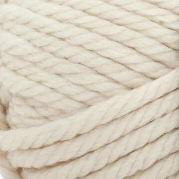 Lion Brand Yarn Hometown Yarn, Bulky Yarn, Yarn for Knitting and Crocheting, 1-Pack, Houston Cream