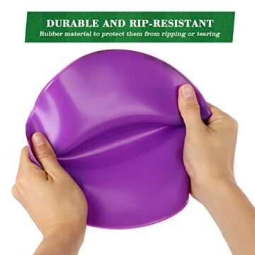 ZIECE 4.72inch 9inch Poly Spot Markers Non-Slip Rubber Floor Dots for Gym, 6/12/30 Pcs Flat Cones Agility Markers Poly Spots for Classroom Dance Sports Soccer Basketball Speed Agility Training