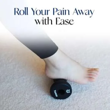 Tumaz Foot Roller, Foot Roller Massager Plantar Fasciitis – Ergonomic Foot Roller Massager for Arch Pain, Trigger Points & Deep Tissue, Portable - Reflexology Tool, Plantar Fasciitis Roller