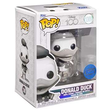 Funko Disney 100 Black and White Donald Duck Pop! Vinyl Collectible Figure - Limited Edition Exclusive