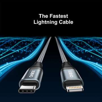 ohbox USB C to Lightning Cable 6FT 2Pack MFi Certified USBC iPhone Charger Cord Heavy Duty Type C iPhone Cable Compatible with iPhone 14 13 12 11 Pro Max Mini 8 Plus SE iPad and More