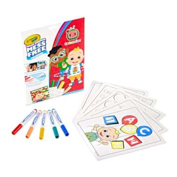 Crayola Cocomelon Color Wonder Coloring Set, Cocomelon Coloring Pages, Mess Free Coloring for Toddle...
