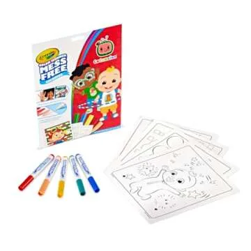 Crayola Cocomelon Color Wonder Coloring Set, Cocomelon Coloring Pages, Mess Free Coloring for Toddlers, Travel Activity, Gift for Kids