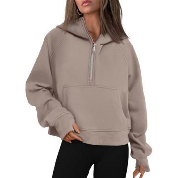 AUTOMET Womens Hoodies Half Zip Sweatshirts Fleece Jackets Tops Oversized Pullover Fall Outfits 2024...