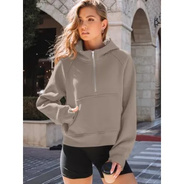 Stylish AUTOMET Womens Half Zip Hoodies for All Occasions